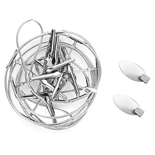 AKLOSIPY Wire Rope Photo Clamp/Holder Decoration – Versatile Memo and Postcard Holder for Stylish Home or Office Wall Art