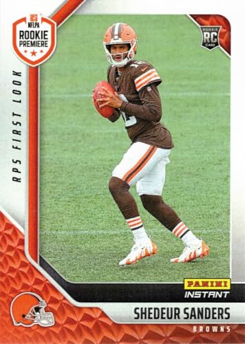 2025 Panini Instant First Look Football RPSFL-30 Shedeur Sanders Rookie Card Browns - Only 3,472 made!