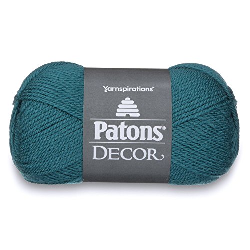 Patons Decor Yarn - (4) Medium Worsted Gauge - 3.5oz - Rich Oceanside - For Crochet, Knitting & Crafting