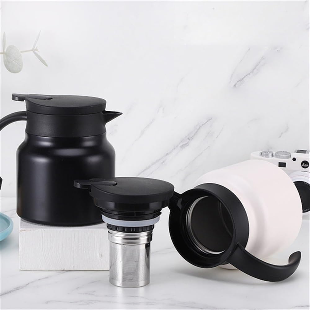 Jarra De Acero Inoxidable 1500 Ml - Hervidor Para Bebidas Frías Y Calientes | Diseño Elegante, Portátil Para Hogar, Hotel O Restaurante