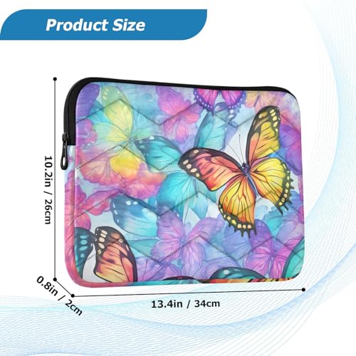 Funda para portátil 13-14 pulgadas J JOYSAY Colorful Butterflies miniatura 3