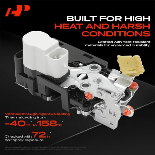 Image of A-Premium Front Left Driver Side Door Lock Actuator Compatible with Chevrolet Chevy & GMC Express 1500 2500 3500 4500, Savana 1500 2500 3500 4500, C4500 C5500 C6500 C7500 Kodiak, 4 Pins Plug