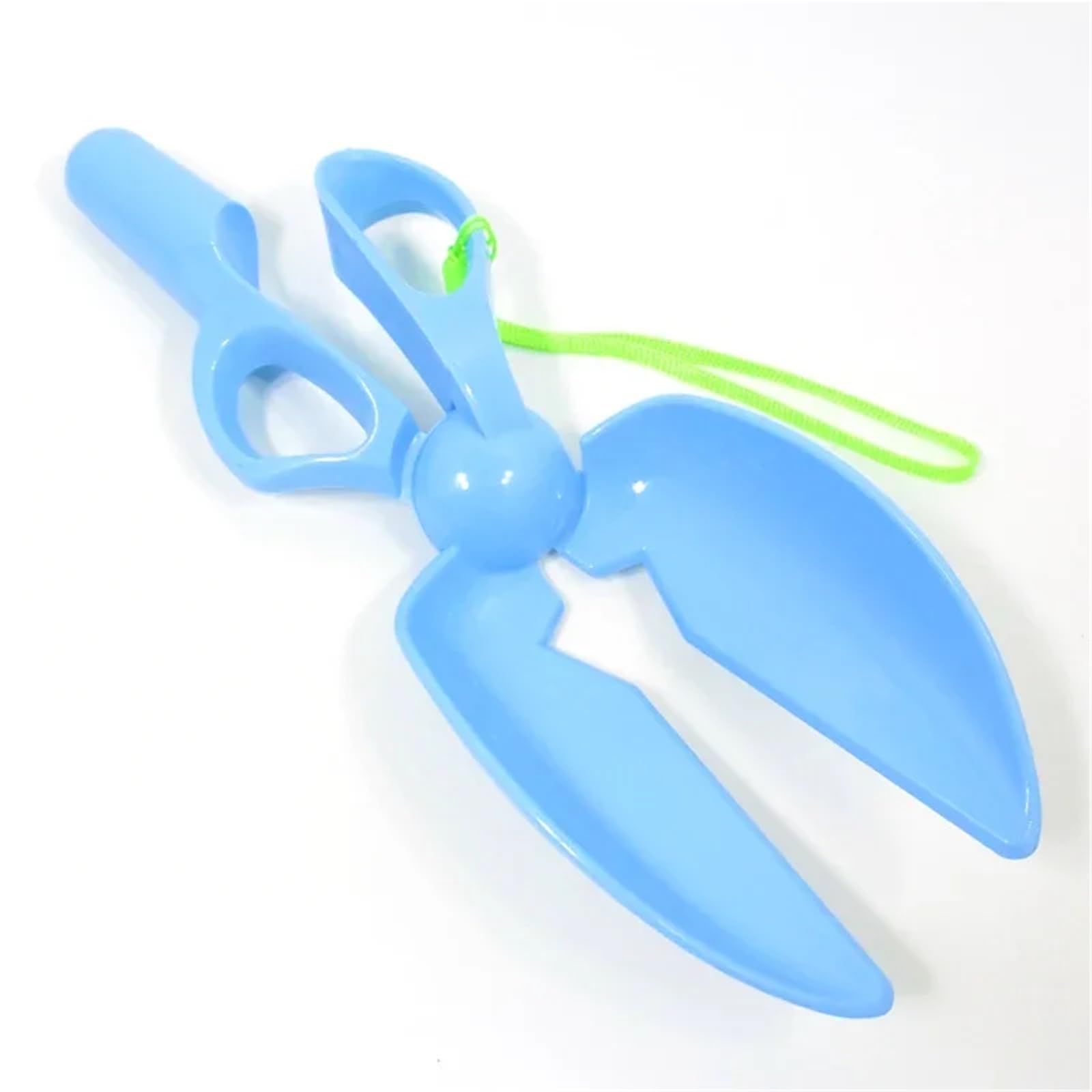 YBNSXP 25cm Pet Pooper Scooper Scissor Poop Scoop Poop Cleaner Dog Poop Shovel Bag Clean Pick Up Dog Waste Picker Outdoor Cleaning Tool(Blue)
