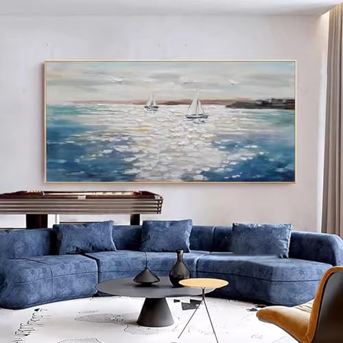 Bateau sur la mer affiche paysage pour une ambiance marine dans votre salon