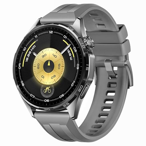 Image of XMUXI 22mm Watch Strap Compatible with Huawei Watch GT6 Pro GT 6 /5 /4 /3 46mm Straps Quick Release for bip 6 /Venu3 /Venu4 45mm /Vivoactive 4,Galaxy Watch 3 45mm Silicone Bands (NO WATCH)