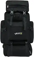 Mochila Cargueira Muito Grande 80 lts Reforçada Impermeável - Preta
