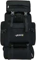 Mochila Cargueira Muito Grande 80 lts Reforçada Impermeável - Preta