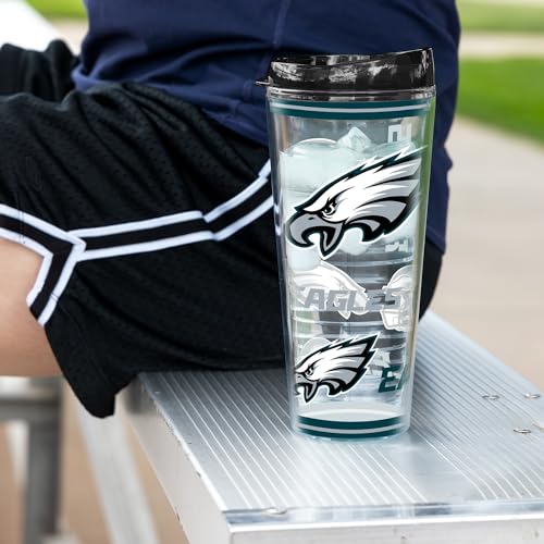 Image of Rico Industries NFL Football Philadelphia Eagles Double Wall 20oz Tritan Tumbler
