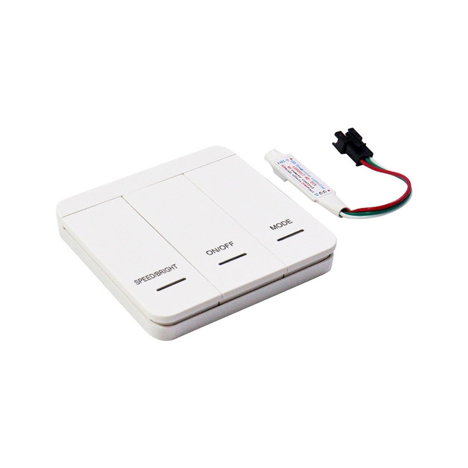 Controlador LED para tiras monocromáticas de bajo voltaje con interruptor inalámbrico de panel 4