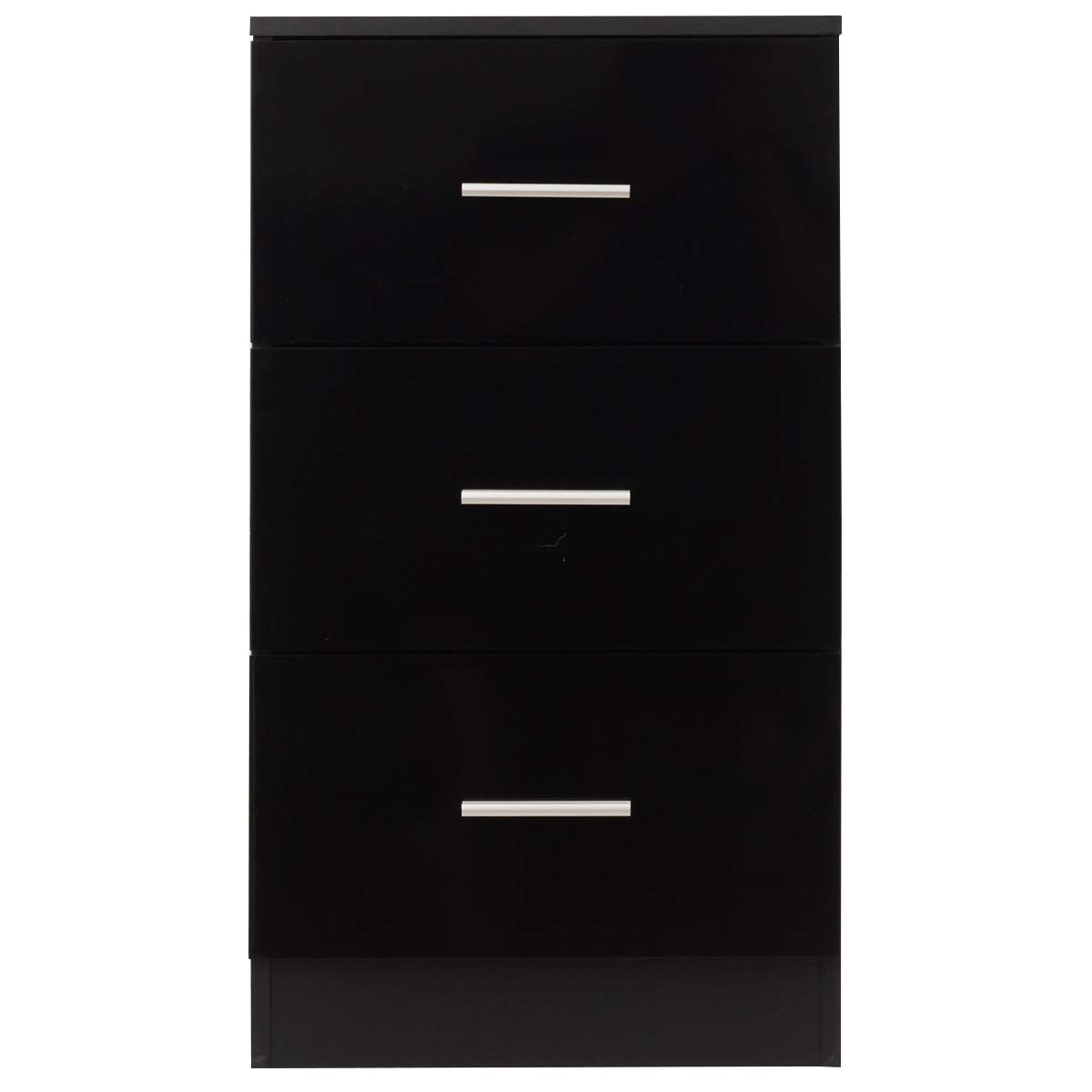 DREAMADE Armadietto per Ufficio, con 3 Cassetti, Cassettiera per Scrivania, Resistente e Durevole, Cassettiera per Mobile, Ideale per Ufficio, Studio, Camera da Letto, Nero (1)