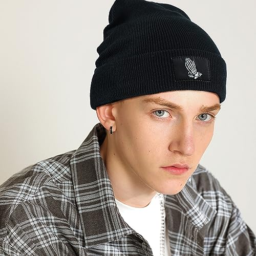 Image of Cool Graphic Beanie for Men and Women - Black