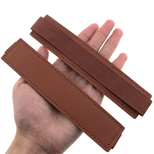 Zzhxsm 4Pcs Brown Leather Adjustable Elastic Band Pen Holder Pu Leather Pen Sleeve Pouch For Ballpoint Pen, Pencils #TOP5