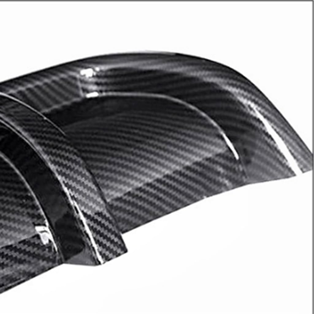 Diffuseur de Lèvre de Pare-Chocs Arrière pour Porsche Cayenne 9PA/955 92A/958 9YA/PO536,Lèvre de Séparateur de Châssis Becquet Arrière D'Aileron Requin Accessoires,E-Carbonfiberlook