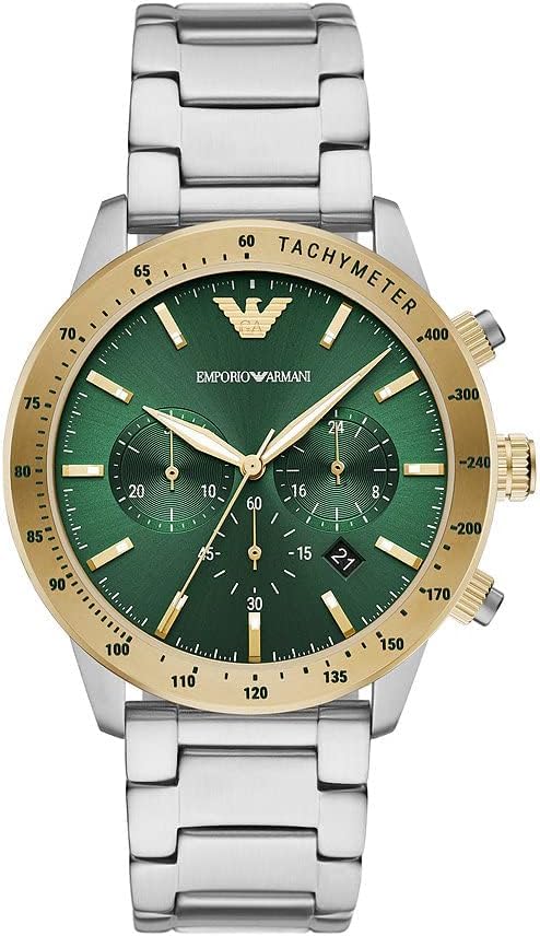 Emprio Armani Watch for Men, Chronograph Movement, 43 mm 2Tone Silver/Gold Stainless Steel Case with a Stainless Steel Strap, AR11454 (B0CYCBPZFQ) Amazon Price History, Amazon Price Tracker