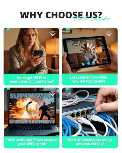 Image of 2026 WiFi Extender Signal Booster for Home, 9800sq.ft Wireless Internet Repeater, Long Range WiFi Booster and Signal Amplifier w /Ethernet Port, WiFi Router Extender Support 99% Devices, 1-Tap Setup