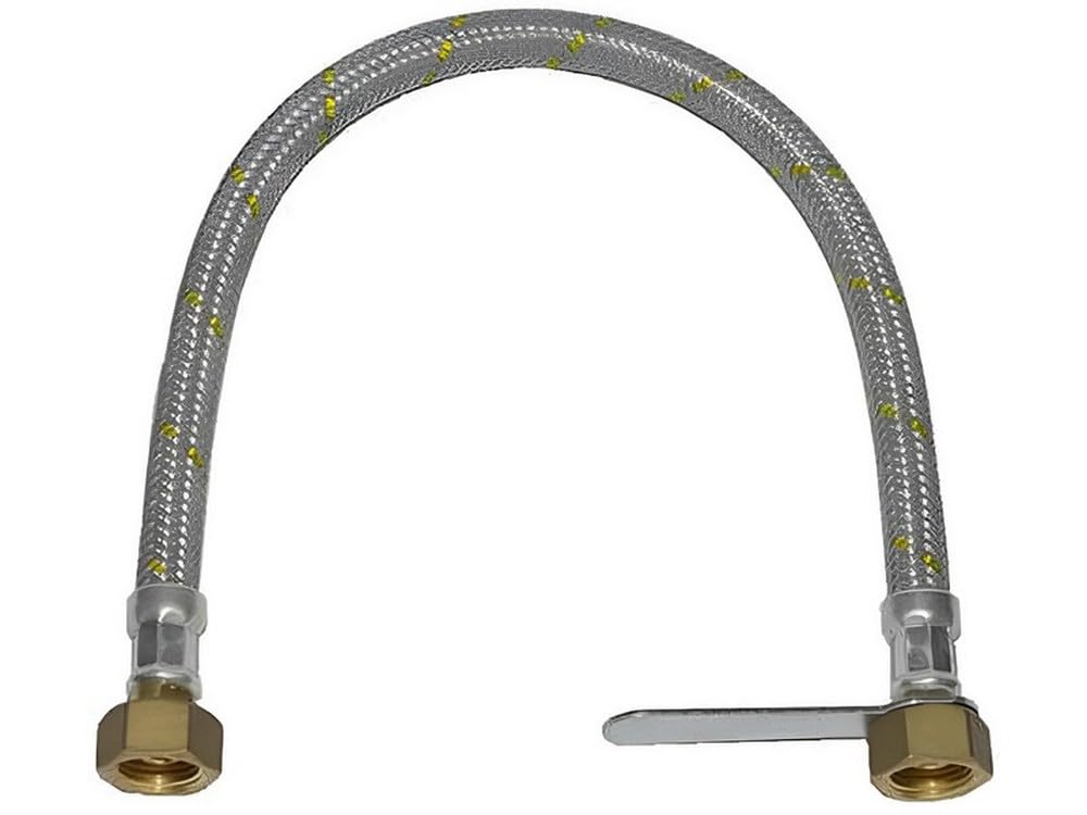 6PZ TUBO FLESSIBILE PER CENTRALINE GAS CON CHIAVE Attacco 1/2 FF cm. 100