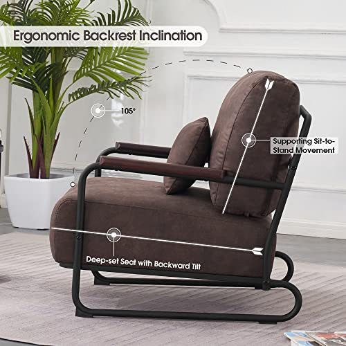 Sillón plegable Leathaire Tela Menta miniatura 5
