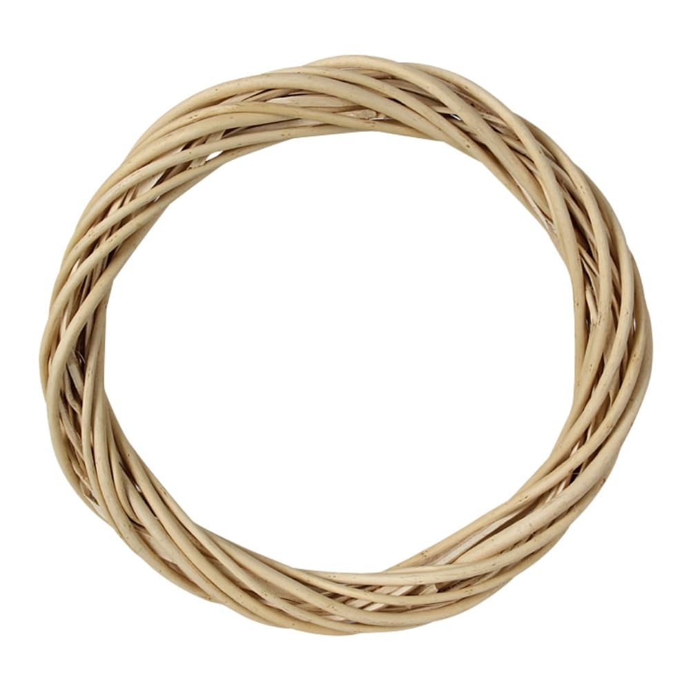 Chyoung Beige Diy Door Wreaths Outdoor All Year, 15/20/25/30/40Cm Natural Grapevine Wreaths Rattan Wreath Ring For Diy Craft Front Door Wreaths, Halloween Autumn, Christmas Wreaths Wedding Party Decors