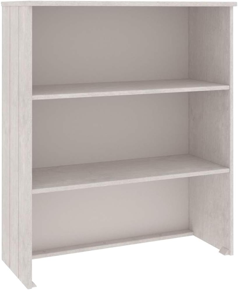Solid Pine Wood Highboard Top with Two Shelves, White MDF Medium for Ample Storage and Rustic Style, Durable Easy Maintenance Wall-Mounted Furniture