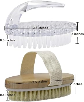 Mabua Cleansing and Ingrown Hair Brush - 2 Pack