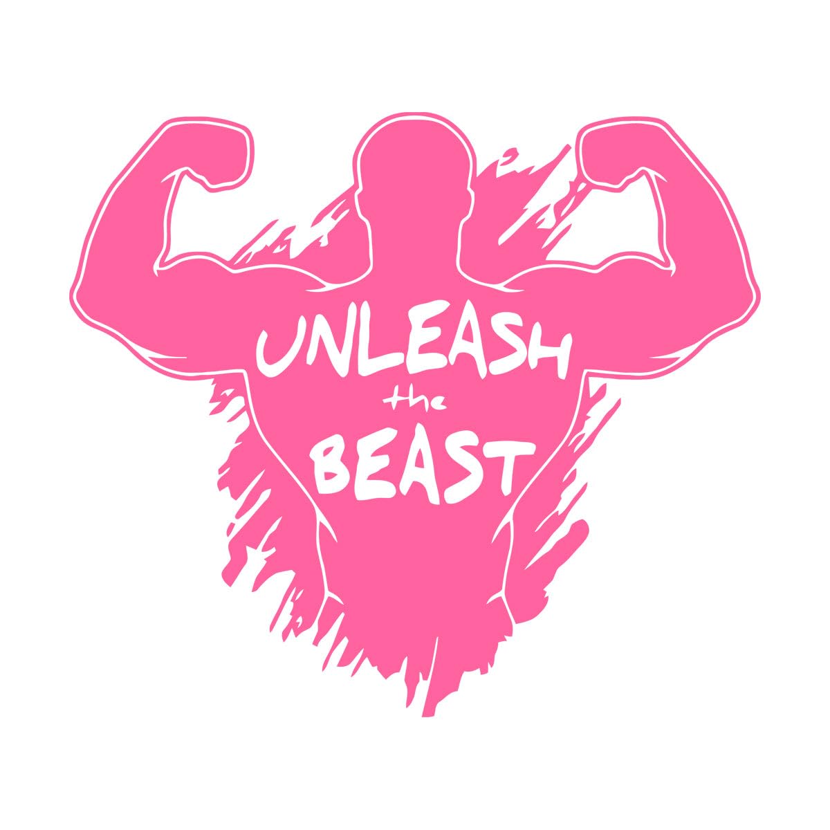 Unleash The Beast Gym Wall Decal Beast Mode Sign Motivational Quote Vinyl Wall Sticker Bodybuilding Fitness Decor Poster Extra Large - 84x96cm