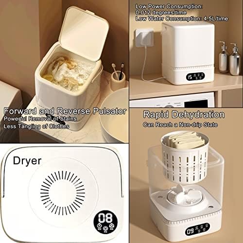 Combinación de lavadora y secadora portátil lavadora mini compacta ideal para apartamentos autocaravanas y pequeños espacios de vida