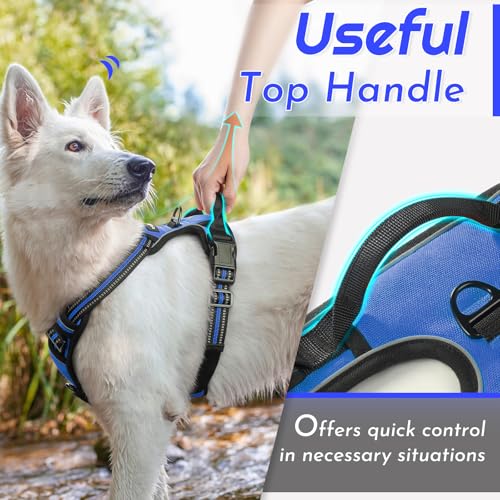 Image of Eagloo Dog Harness for Large Dogs, No Pull Pet Vest with 2 Leash Clips