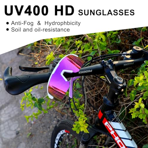 Image of BangLong Polarized Sports Sunglasses for Men Women UV400 Protection | TAC HD Lens, RX Insert Included, Lightweight Wrap-Around Design for Running Cycling Baseball Hiking