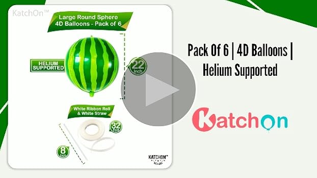 【真作】Martin Whatson-Balloon-ステッカー&フレーム付き！ Amazon.com: KatchOn, Big 22 Inch Watermelon Balloons - Pack