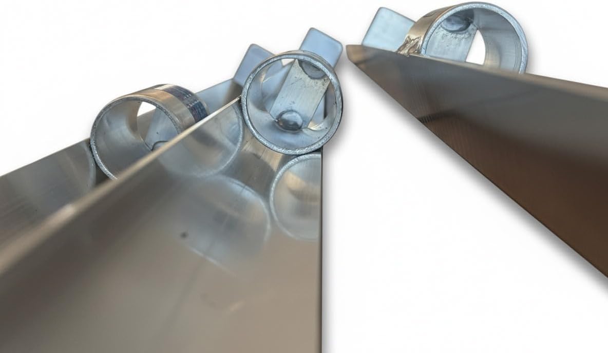 Sand Spike Aluminum Open Face Fishing Rod Holders for Beach Fishing, 4 Foot Structural Angle Design with Sand Anchor, Heavy Duty Welded Construction