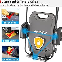 APPS2Car Sturdy CD Slot Phone Mount with One Hand Operation Design — image 7
