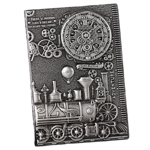 STOBOK Puノートブック A5 ハードカバー エンボス加工 レトロ ダイアリー 日記 書き込み用 オフィス用