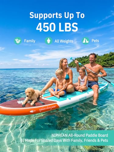 Image of Niphean Inflatable Stand Up Paddle Board with SUP Accessories, Anti-Slip EVA Deck, 10'6'' Inflatable Paddle Boards for Adults & Youth of All Skill Levels