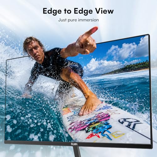 Image of 24 Inch Computer Monitor, FHD 1080P Business Monitor 100Hz, Frameless PC Monitor, Built-in Speaker, 99% sRGB, Low Blue Light Eye Care, 4000:1 Contrast Ratio, HDMI & DP, VESA Mountable