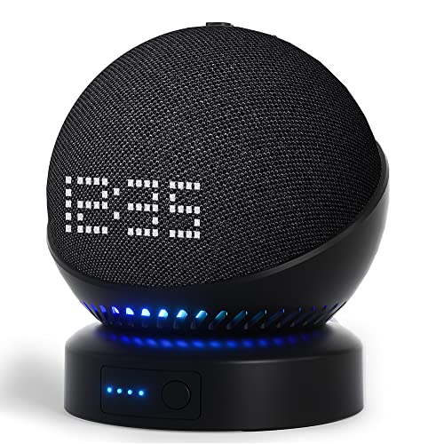 Liboer Battery Base for Echo Dot 5th Generation Make Echo dot 4th Portable Echo Dot 5th and Homepod Mini 2 Stand Accessories