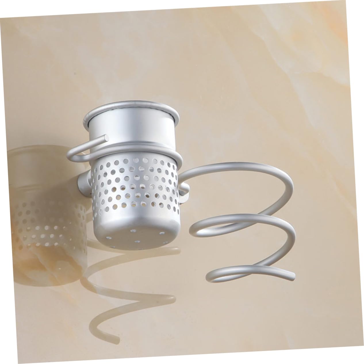 DOITOOL 2stücke Aluminium Für Haartrockner Mit Haken Wandmontierte Ablage Für Badezimmer Vielseitiger Aufbewahrungsschrank Mit Saugknöpfen Und Schrauben Platzsparend Und