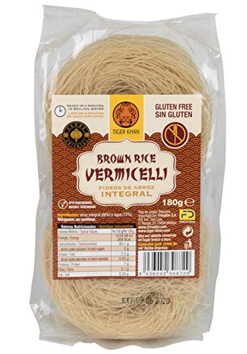 TIGER KHAN Fideos Vermicelli de Arroz Integral 200g