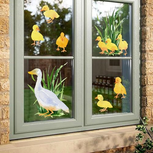 Vinilo Decorativo de Pato para Ventana 38x60 cm miniatura 1