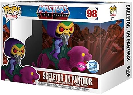 Funko Skeletor on Panther Flocked 