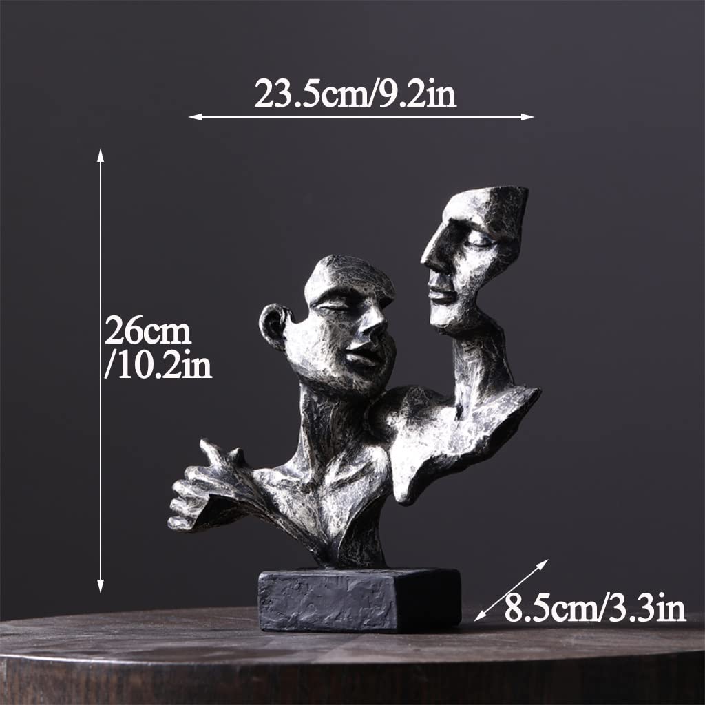 Schreibtisch-Dekorationen, Denker-Mann-Sammelfiguren aus Kunstharz, Meditationsdekoration for Schlafzimmer, Wohnzimmer, Büro, TV-Ständer-Dekoration | F