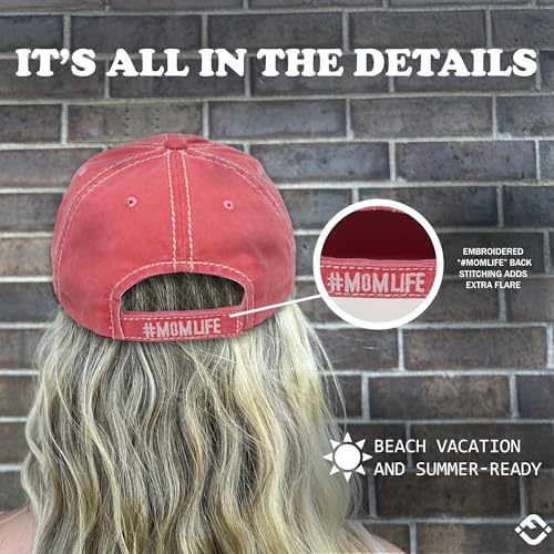 Image of Funky Junque Womens Baseball Cap Distressed Vintage Unconstructed Embroidered Dad Hat