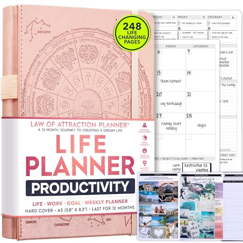 Life Planner - Undated Weekly & Monthly Planner, 12-Month Journey