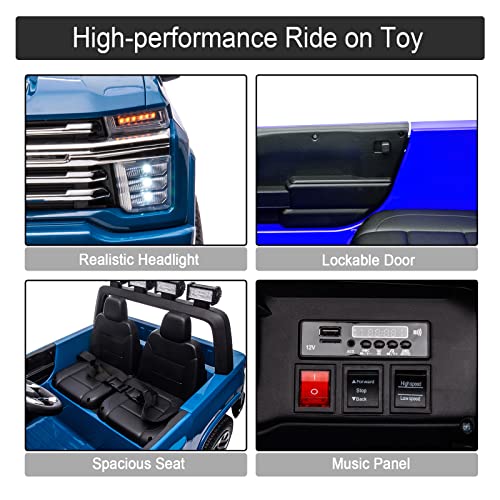 Image of Kid Police 4WD UTV 24V Ride On Toys for Big Kids 2 Seater Ride On Toys Kids
