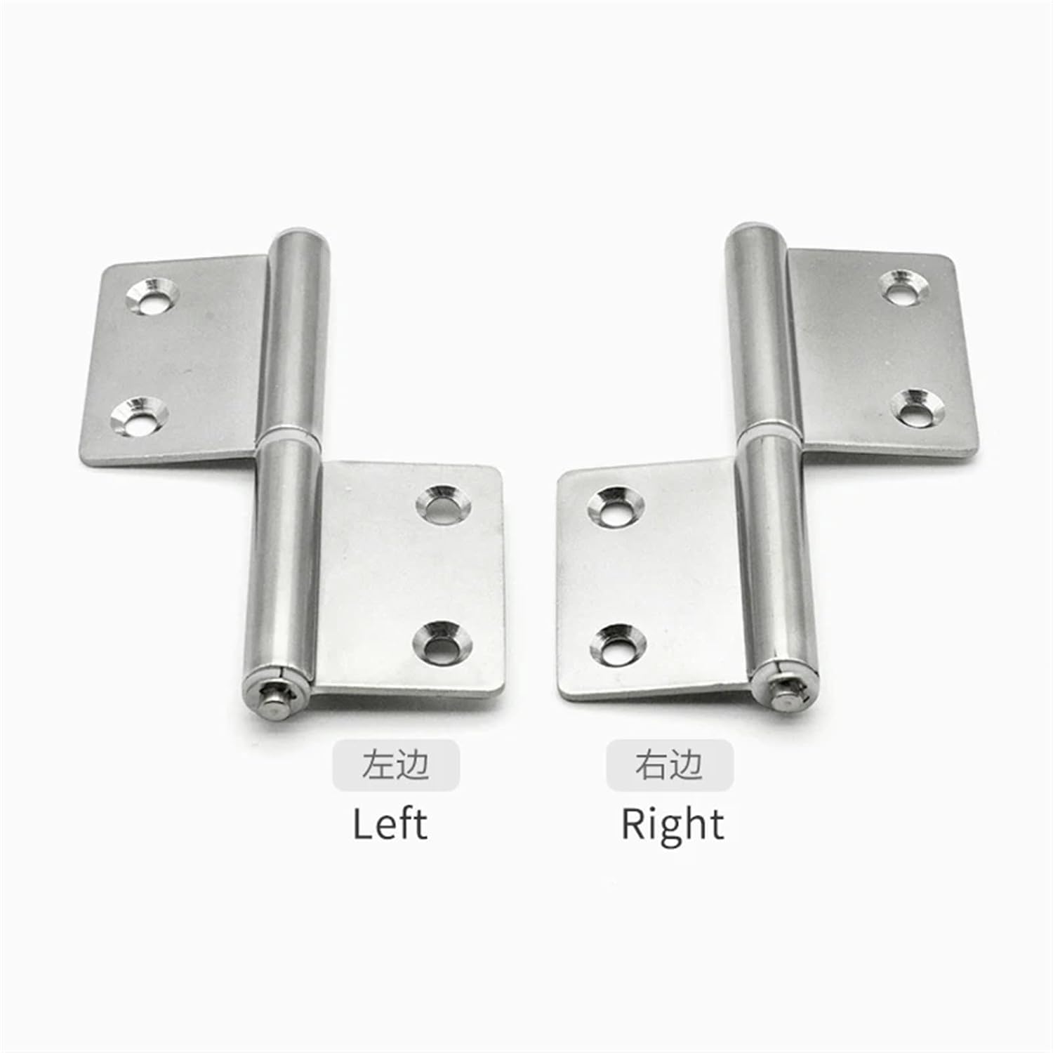Hinge Bearings Can Rotate Flag Shaped Stop Mute Buffer 304 Stainless Steel Industrial Hardware Hinge 1Pcs(ZL265-6 Right)