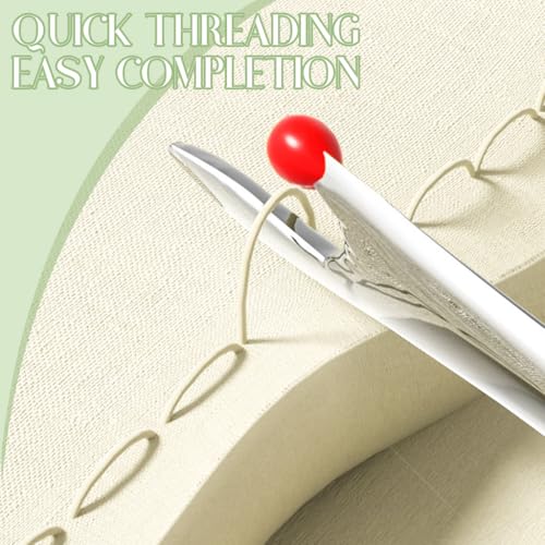 Image of HASTHIP 2 in 1 Needle Threader Seam Ripper, Automatic Sewing Machine Opening Machine Quilting Supplies Sewing Kit Rapid Sewing Machine Circular Sewing Machine, Green