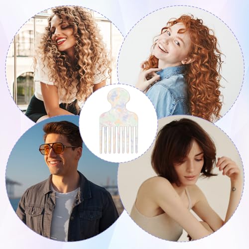 Peine para cabello rizado con dientes anchos 12.2 cm miniatura 7