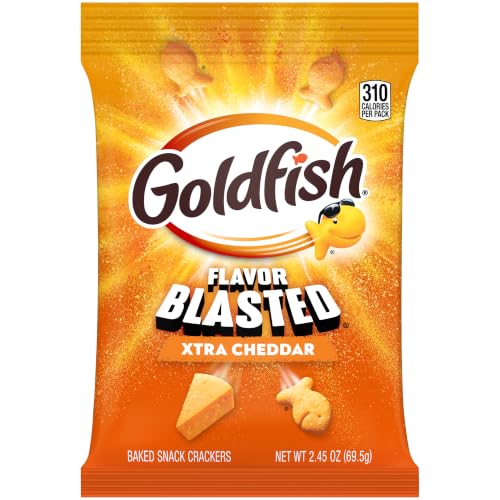 Image of Goldfish Flavor Blasted Xtra Cheddar Crackers, 2.45 Oz