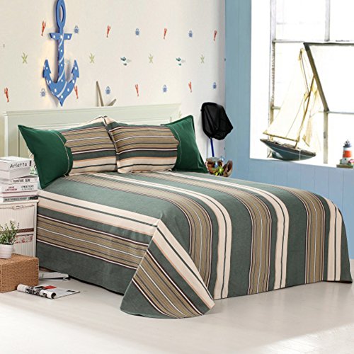 Drap plat rétro en coton épais 250x250cm | Qualité authentique - 2
