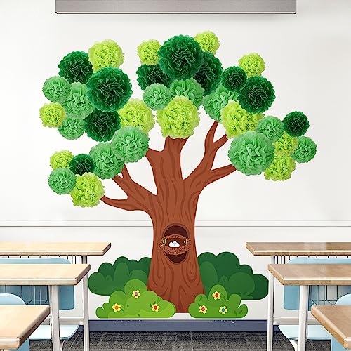 Qeeenar Classroom Tree Bulletin Board Set 3D Tree Classroom Decoration