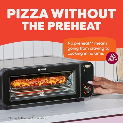 Instant Pot InstantHeat™ Pizza and Toaster Oven, Fits a 12" Pizza, Fresh Pizza, Frozen Pizza, Bake, Toast, Broil, & Reheat